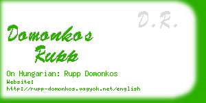 domonkos rupp business card